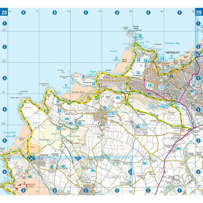 A-Z Adventure Map - South Cornwall