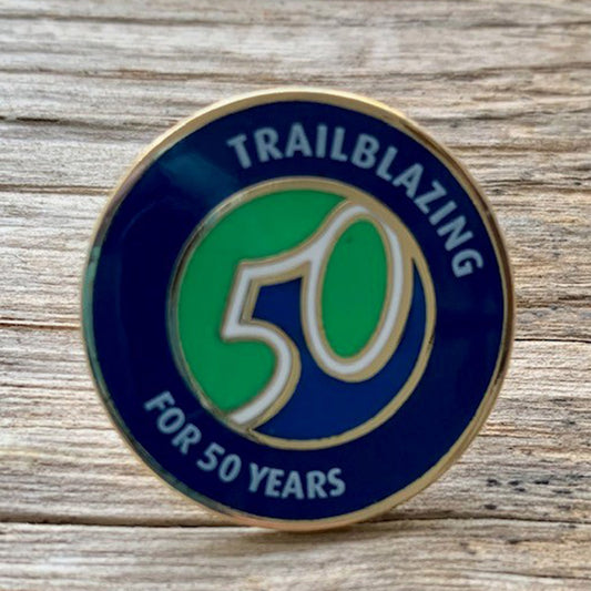 50th Anniversay Metal Pin Badge