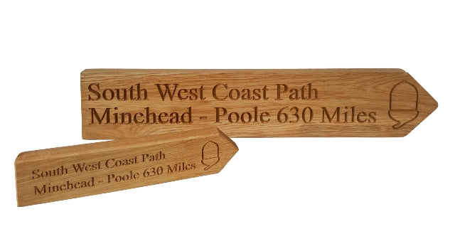 Small Solid Oak Finger Post