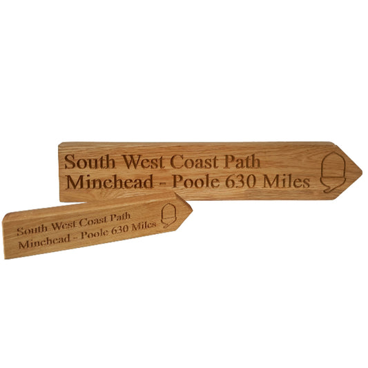 Large Solid Oak Finger Post