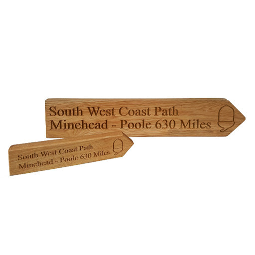 Small Solid Oak Finger Post