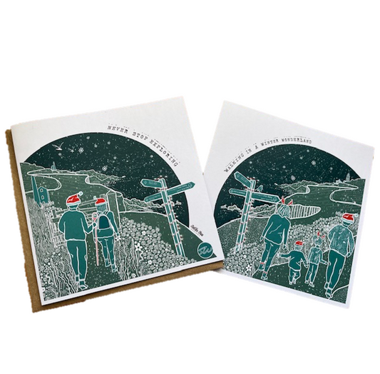 8-pack Christmas Cards  - Out On The Path