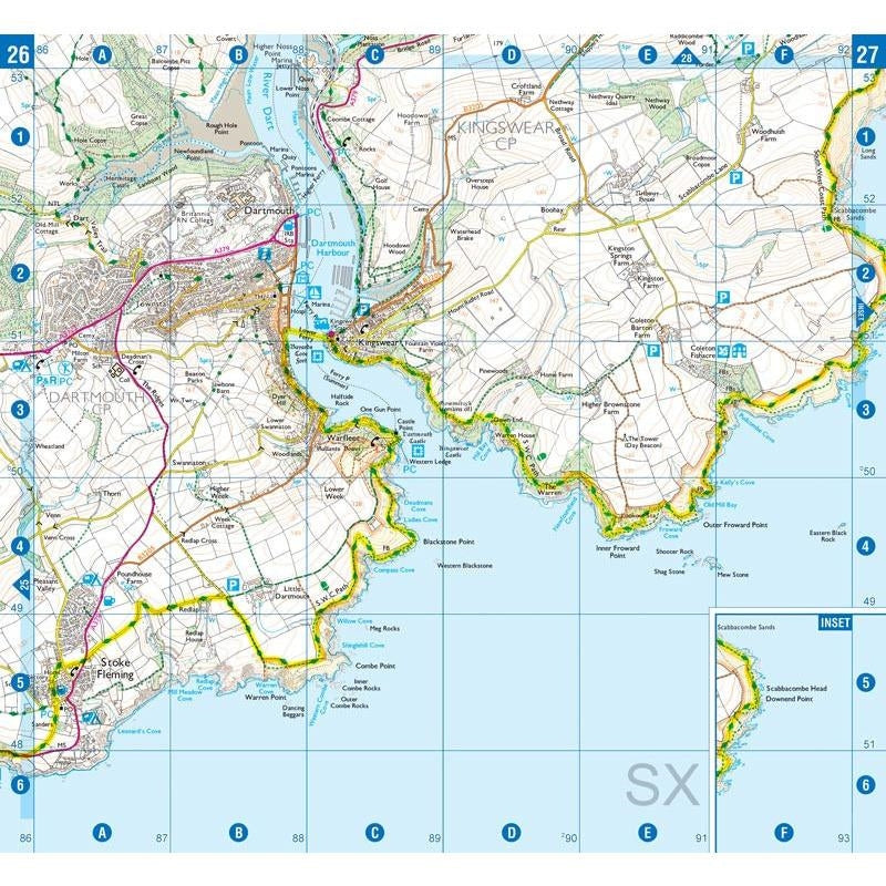 A-Z Adventure Map - South Devon – South West Coast Path Shop